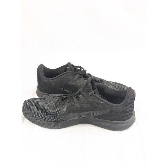 Nike Downshifter 9 Running Shoes Womans Size 10 Athletic Sneakers Triple‎ Black - Picture 8 of 9